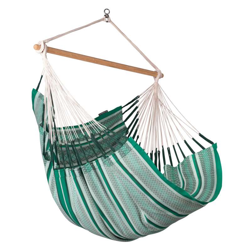 La Siesta Hängestuhl Bio-Baumwolle HABANA Comfort agave grün Lounger HAL18-X4
