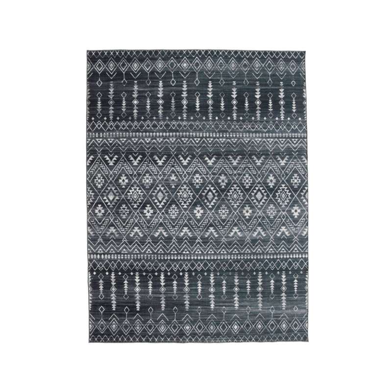 Fab Hab RealLife Teppich 225 x 285 cm Rug Moroccan Charcoal waschbar anthrazit