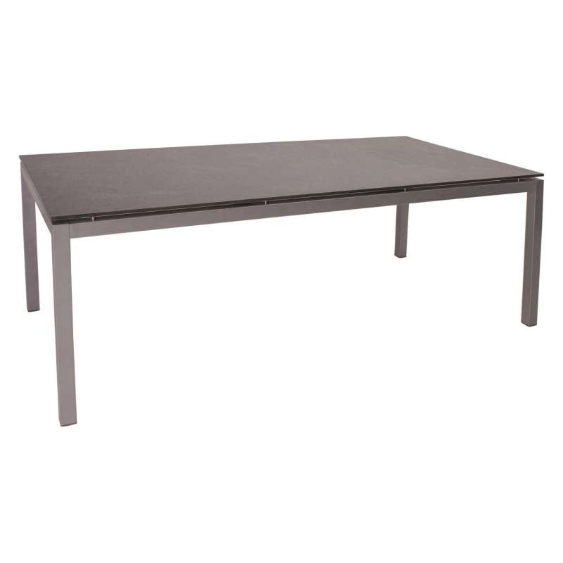 Stern Gartentisch 200x100 cm Aluminium graphit/Dekton Lava anthrazit Tisch