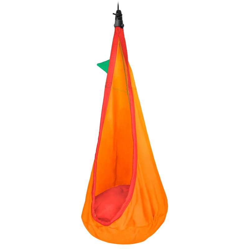 La Siesta Kinder-Hängehöhle foxy orange aus Bio-Baumwolle inkl. Befestigungsmaterial