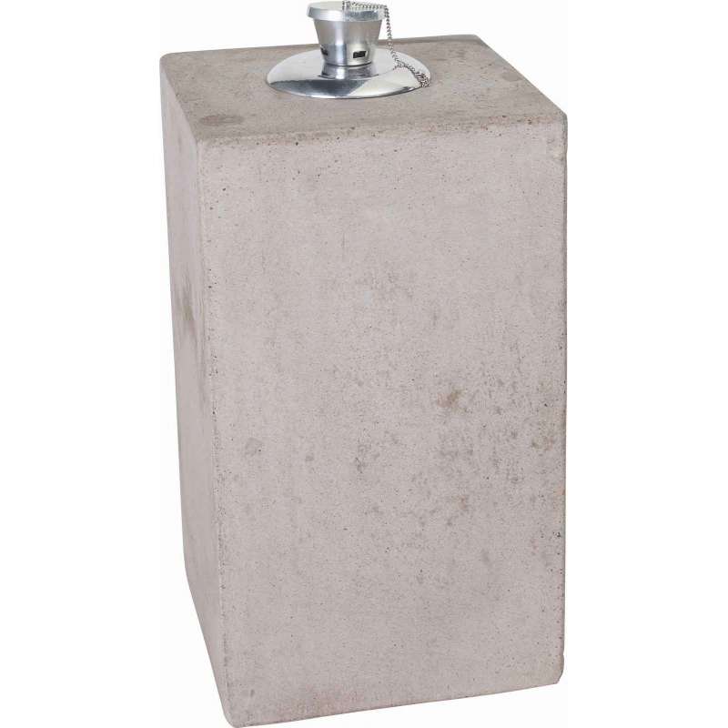 Stern Feuersäule Beton mit Tank und Docht 20 x 20 x 75 cm 410305