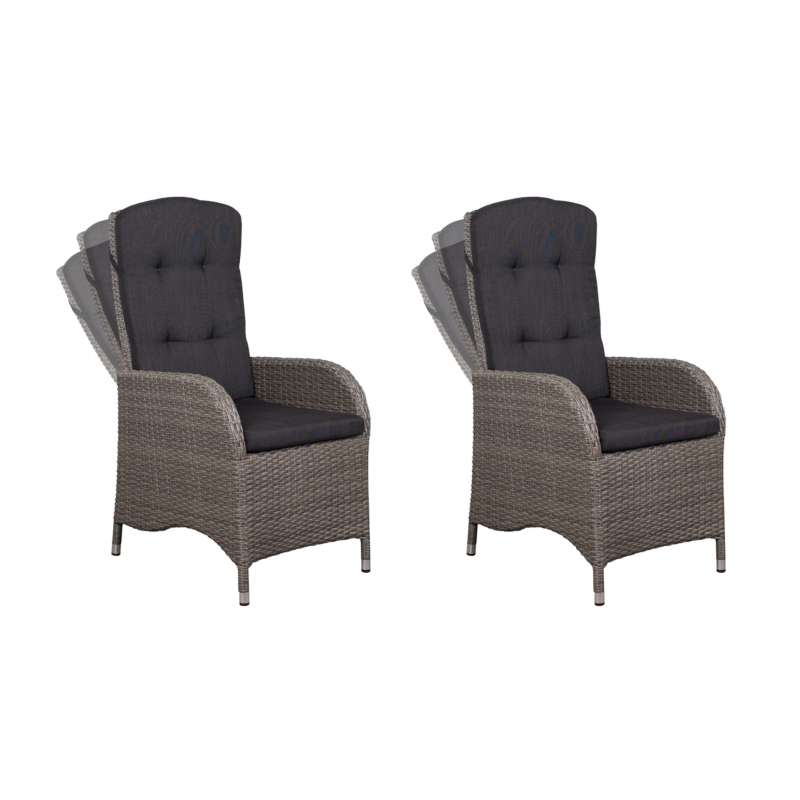 deVries 2x Dining/Relax-Sessel "JUAN" 2 Stück, Größe 60 x 68 x 110 cm