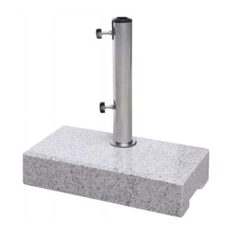 Doppler Granitsockel 25 kg für Rohr ø 25 x 48 mm Schirmsockel 45 x 22 x 10 cm