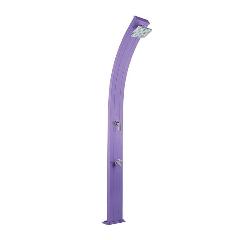 Formidra Spring Solardusche 30 Liter Gartendusche Außendusche Aluminium Violett