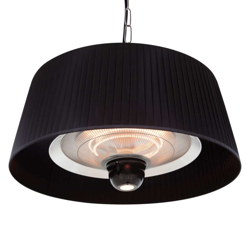 SUNRED® Heizstrahler Artix HB schwarz 1800W Halogenstrahler zur Deckenmontage hängend hanging