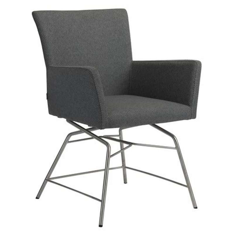 Stern Dining-Sessel Artus VIP Edelstahl/Outdoorstoff kristall anthrazit Loungesessel Gartensessel