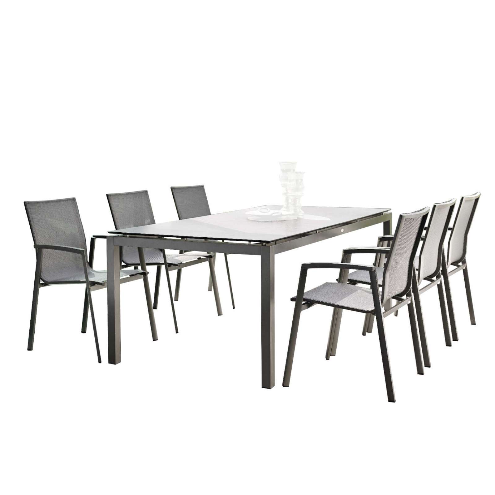 Stern 7teilige Sitzgruppe New Top/Silverstar 2.0 Aluminium anthrazit