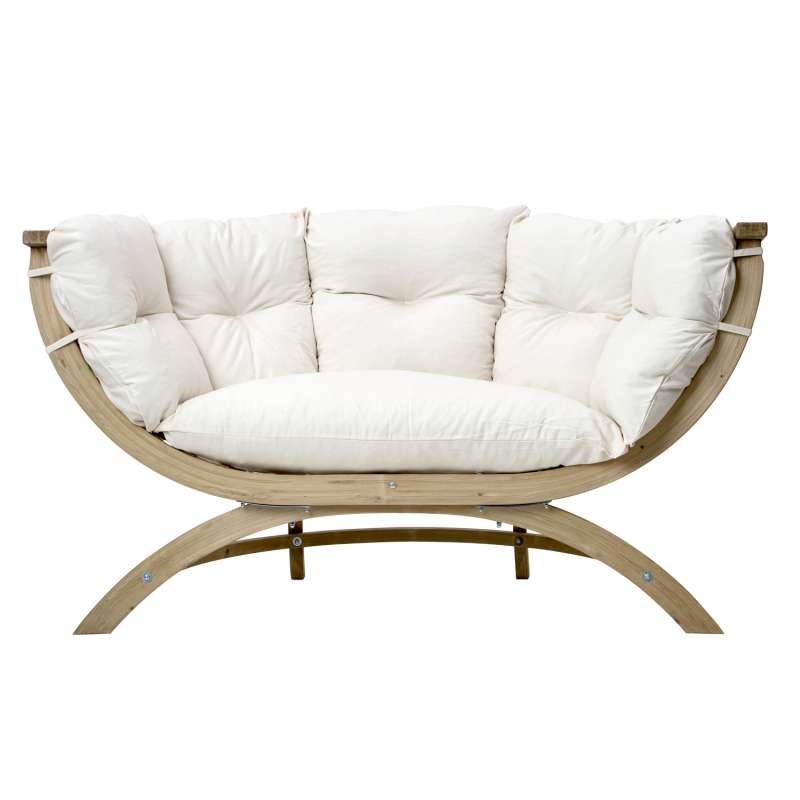 AMAZONAS Loungesofa Siena Due Natura inkl. Sitzkissen ca. 171,5 x 94 x 67 cm für Haus und Garten