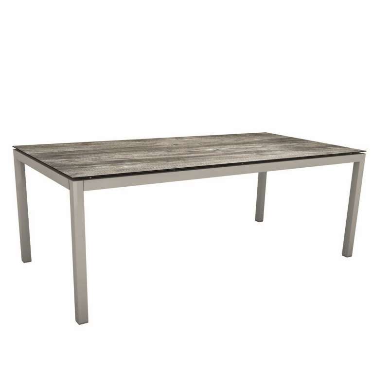 Stern Gartentisch 200 x 100 x 72 cm Aluminium Silverstar 2.0 Dekor 7 Varianten