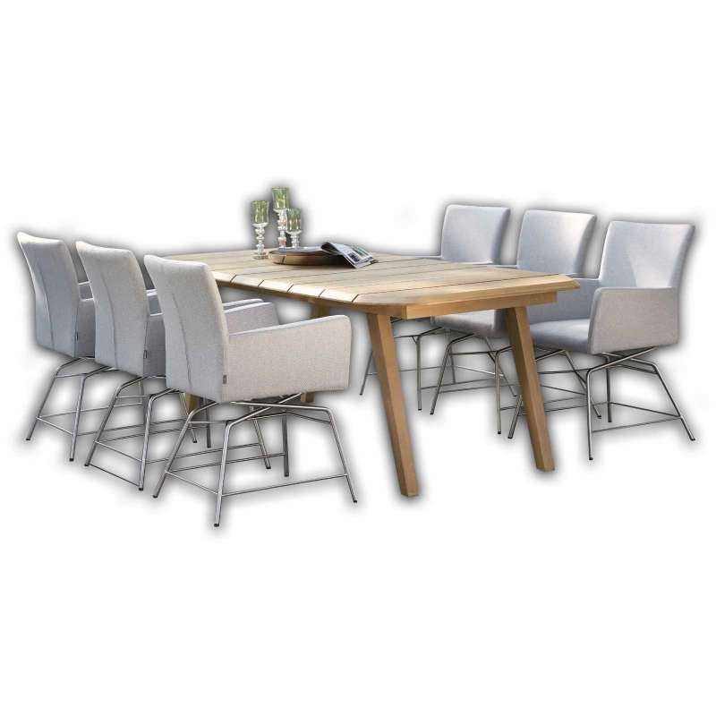 Stern Sitzgruppe Artus VIP Lounge SET Tischgruppe 7-teilig Sitzgarnitur Teaktisch