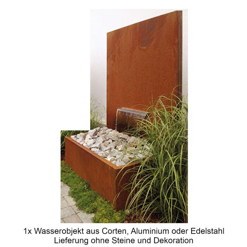 Mecondo Wasserobjekt PARAS DUO 135x180 cm Brunnen mit Auffangbecken 150 Liter