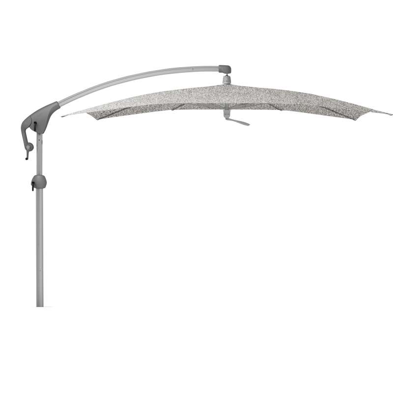 GLATZ Sonnenschirm PENDALEX® P+ 285 x 230 cm Stoffklasse 5 Silver-Mélange 652