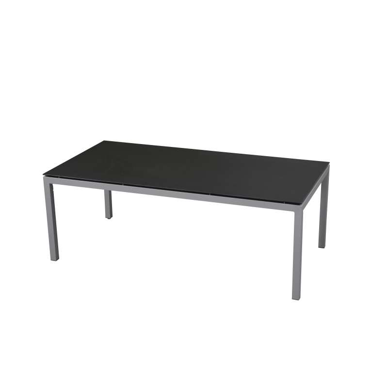 Inko Gartentisch Aluminium anthrazit 200x100 cm Terrassentisch Tischplatte nach Wahl