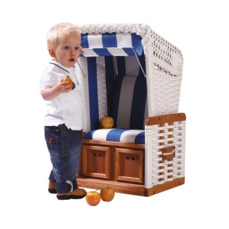 Sonnenpartner Kinderstrandkorb Super Mini in 3 verschiedenen Farben 50x40x80 cm