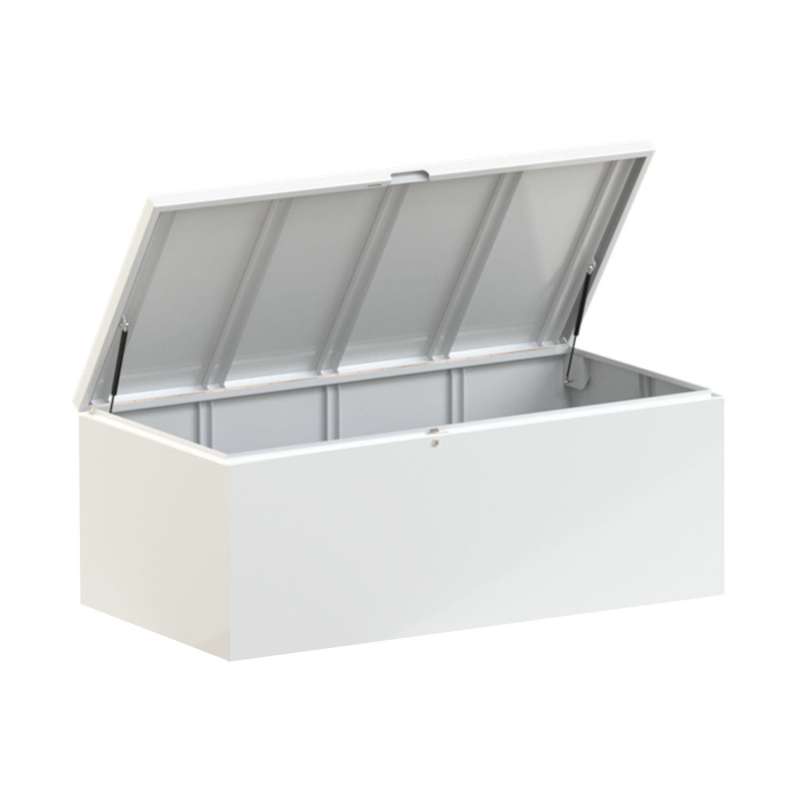 One To Sit Aufbewahrungsbox Storage Box Aluminium weiß RAL 9016 120/160/200 cm