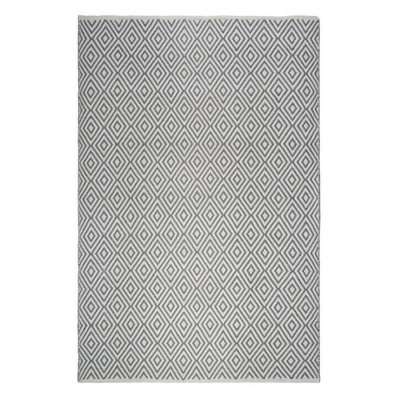 Fab Hab Outdoorteppich Veria Gray&White aus recycelten PET-Flaschen grau/weiß 90x150 cm