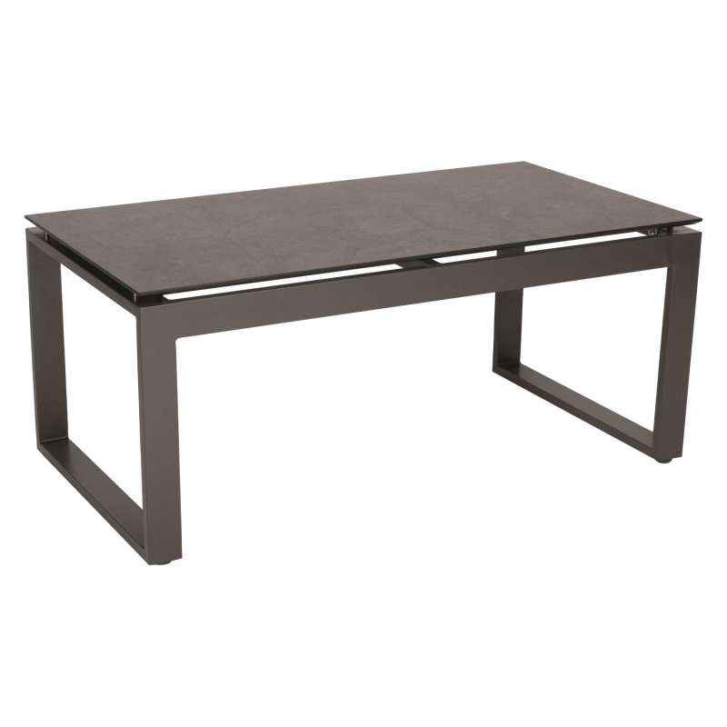 Stern Beistelltisch Allround 110,5x60 cm Aluminium anthrazit/Silverstar 2.0 Dark Marble Tisch Garten