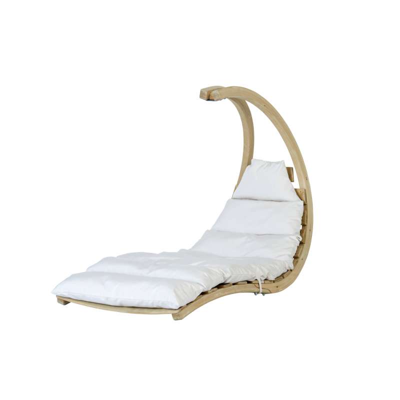 AMAZONAS Schwebeliege Swing Lounger Creme inkl. Sitzkissen und Spiralfeder