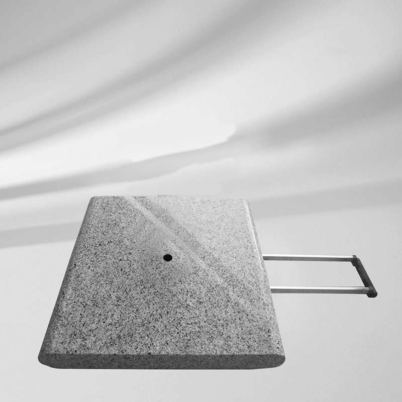 GLATZ Granitsockel Z 40 kg 45 x 45 cm Naturstein mit Griff und Rollen Schirmständer
