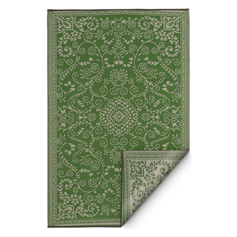 Fab Hab Outdoorteppich Murano Lime Green&Cream aus recyceltem Plastik grün/creme 150x240 cm