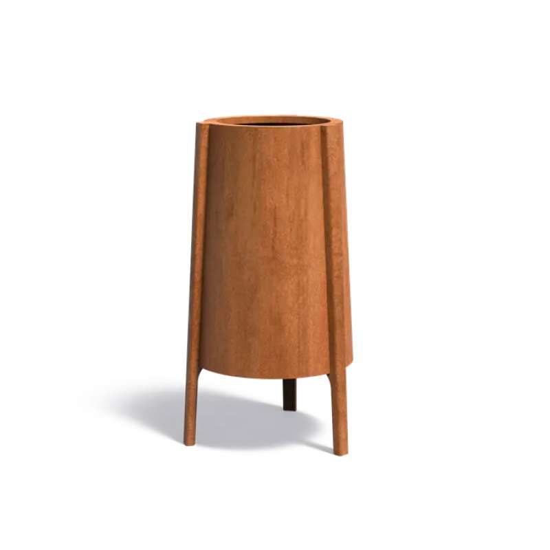 Dipott Pflanzgefäß Botan rund aus Corten-Stahl Pflanzkübel Ø 50 cm