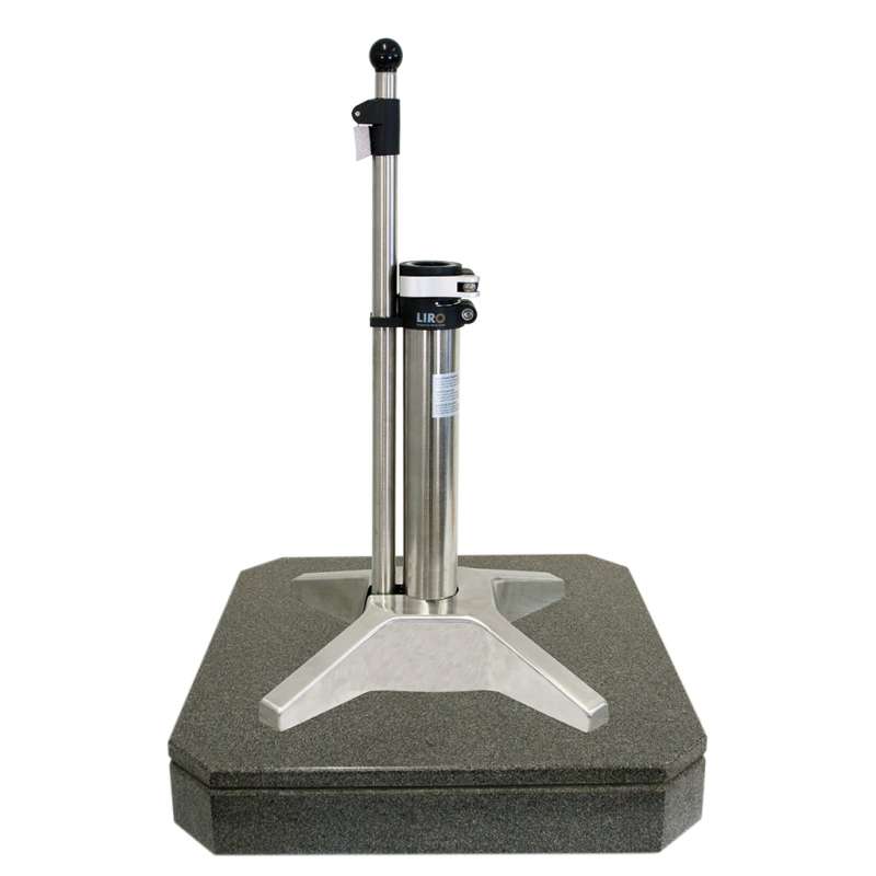 Liro Schirmständer Mini Plus 50 KE mit Schnellspannung Granit 51 x 51 cm dunkelgrau G50KE - 51- 06