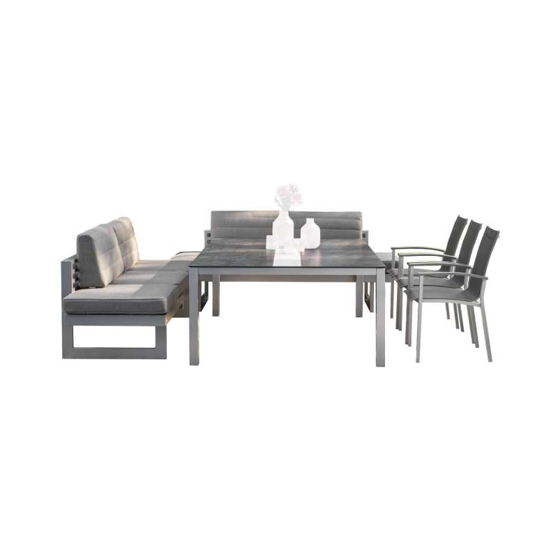 Stern 10-teilige Dining-Sitzgruppe New Holly/Evoee mit Tisch 200x140 cm Loungeset Loungegruppe