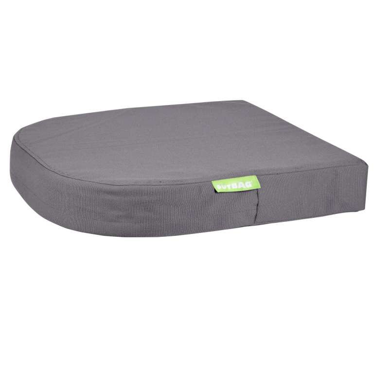 Outbag moon Plus Stuhlauflage Sitzkissen Gartenauflage halbrund wetterfest 45x45x8 cm