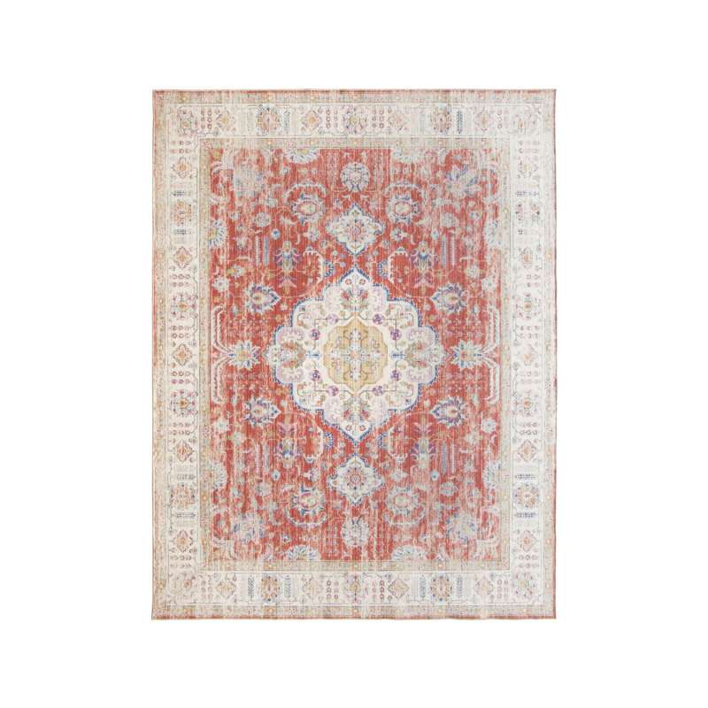 Fab Hab RealLife Teppich 225 x 285 cm Rug Persian Distressed Orange waschbar