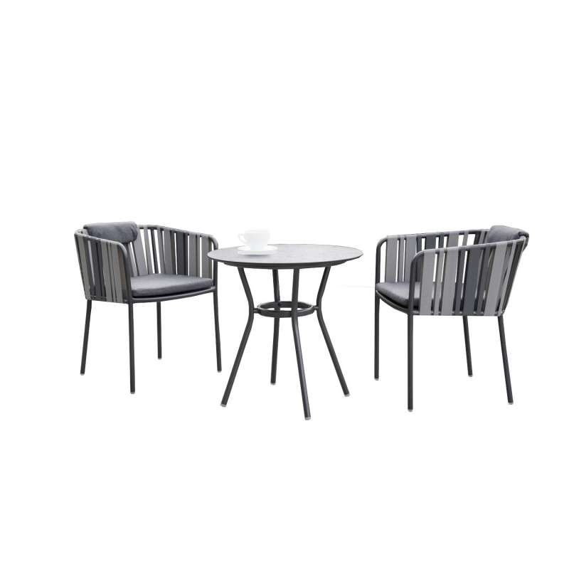 Stern 3-teilige Sitzgruppe Space mit Tisch Ø 68 cm Balkonset Loungeset