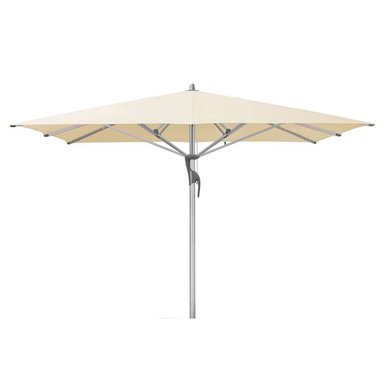 GLATZ Sonnenschirm FORTELLO® LED easy 350 x 350 cm Stoffklasse 2 Eggshell 150