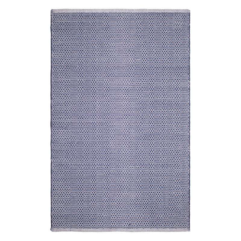 Fab Hab Bodhi Teppich Blue aus recycelter Baumwolle blau waschbar verschiedene Größen
