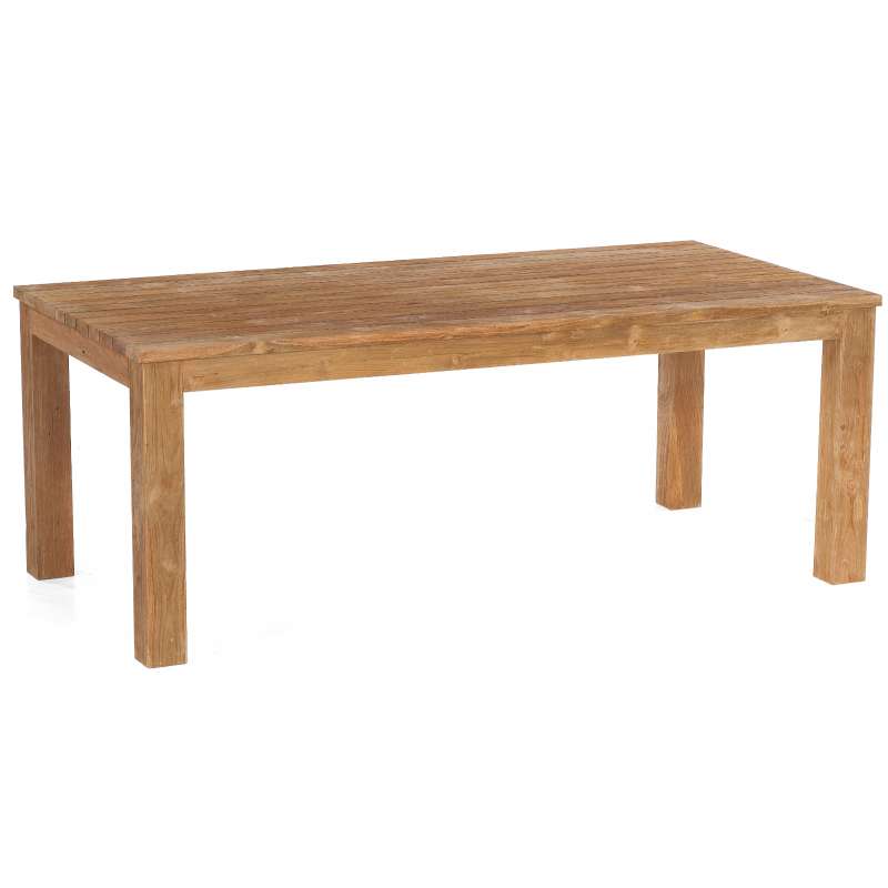 Sonnenpartner Gartentisch Charleston rechteckig 200 x 100 cm Teakholz 80050715