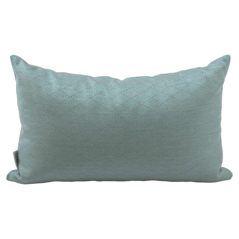 Stern Dekokissen Outdoorstoff Raute hellblau 35x55 cm Gartenkissen Kuschelkissen