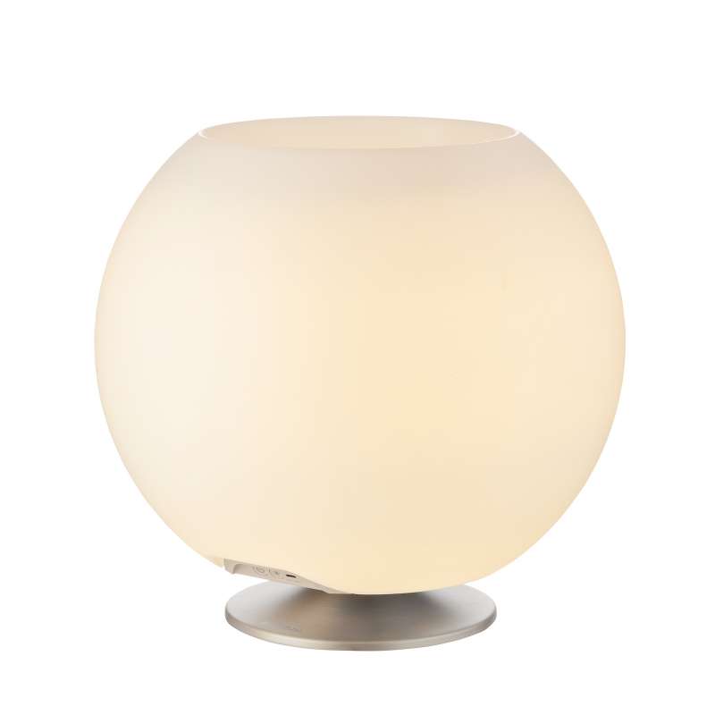 KOODUU Sphere LED Bluetooth Lautsprecher mit Getränkehalter Brushed Silver