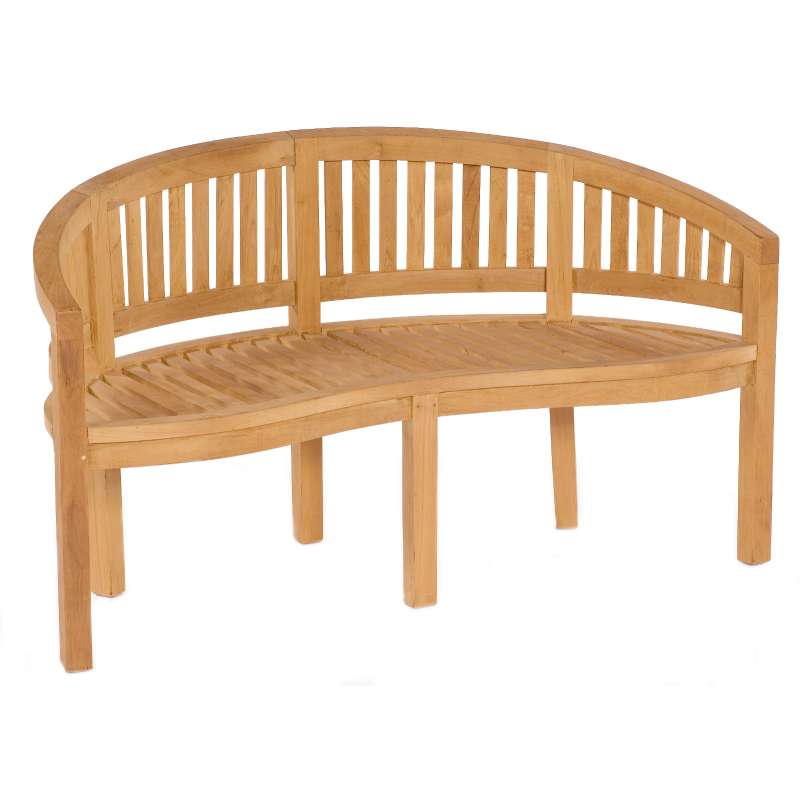 Sonnenpartner Gartenbank Castle Garden Sitzbank Nierenbank aus Teakholz 80050015