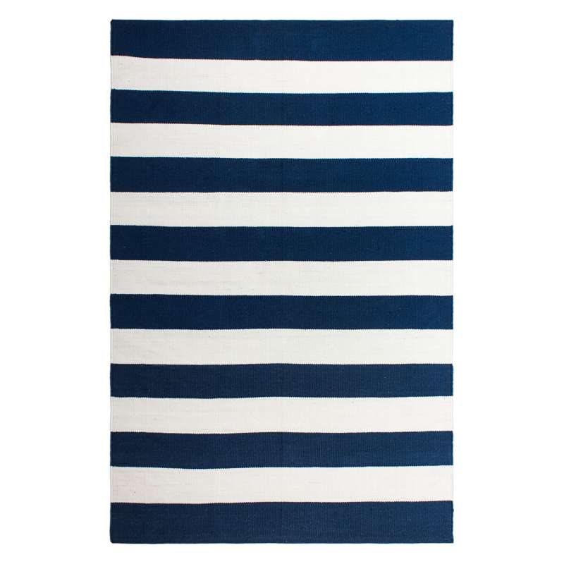Fab Hab Outdoorteppich Nantucket Blue&White aus recycelten PET-Flaschen blau/weiß 60x90 cm