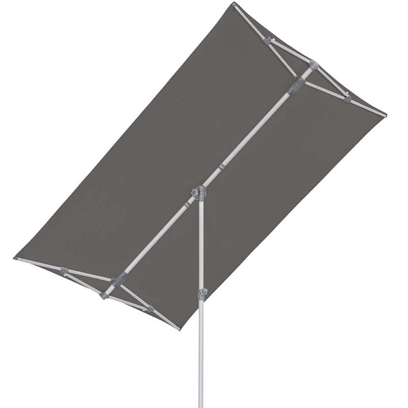 GLATZ Sonnenschirm SUNCOMFORT® Flex Roof eckig 210x150cm Stoffklasse 1 Stone Grey 057
