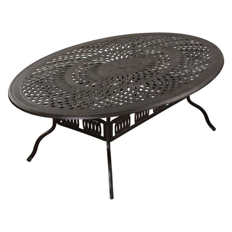 Inko Gartentisch Alu-Guss bronze rund/oval/eckig Größe nach Wahl Terrassentisch