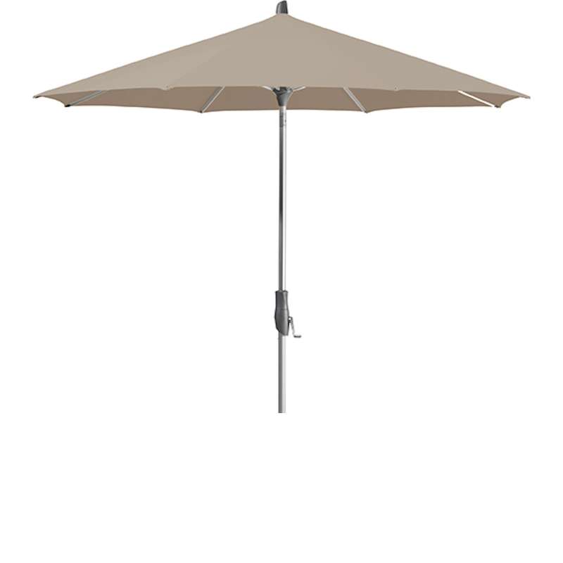 GLATZ Sonnenschirm ALU-TWIST easy rund ø 330 cm Stoffklasse 2 Ash 151