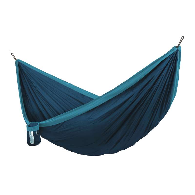 La Siesta Reise-Hängematte COLIBRI 3.0 river blau Einzel-Hängematte inkl. Befestigungsmaterial