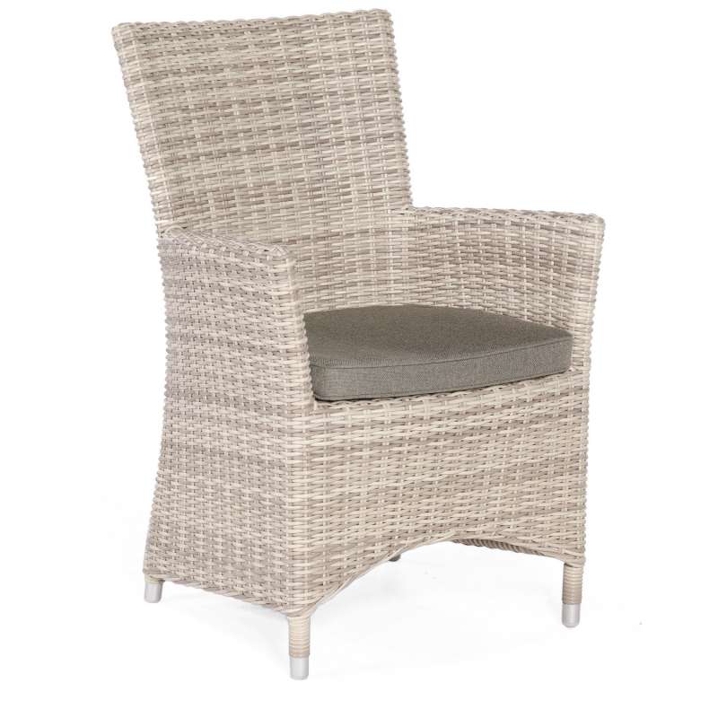 Sonnenpartner Garten-Sessel Ikarus Aluminium mit Polyrattan white-coral Gartenstuhl