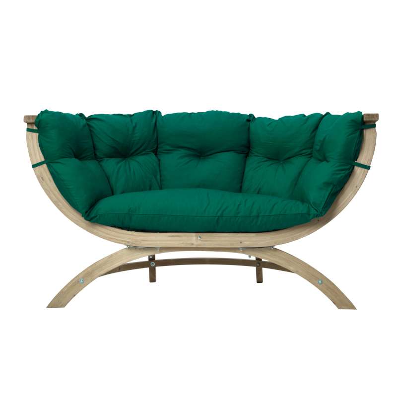 AMAZONAS Loungesofa Siena Due Verde inkl. Sitzkissen ca. 171,5 x 94 x 67 cm für Haus und Garten