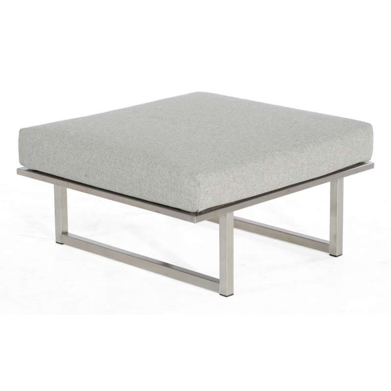 Sonnenpartner Lounge-Hocker Lotus Edelstahl Loungehocker Sitzhocker