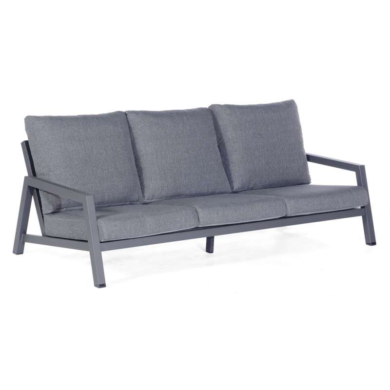 Sonnenpartner Loungesofa Empire Aluminium anthrazit mit Kissen Relaxsofa Garten-Sofa