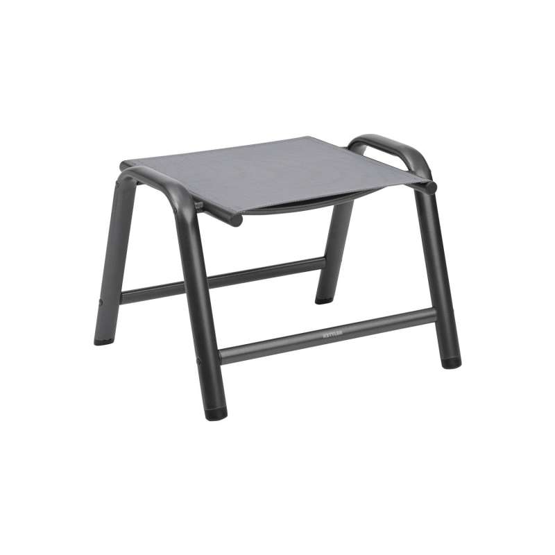 Kettler Fußhocker Cirrus Aluminium anthrazit/Outdoorgewebe anthrazit-grau Sitzhocker