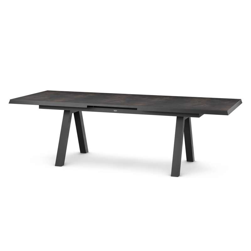 Siena Garden Tirana Dining Tisch, ausziehbar – 200/260 x 100 cm Aluminium (matt anthrazit) & HPL Tit