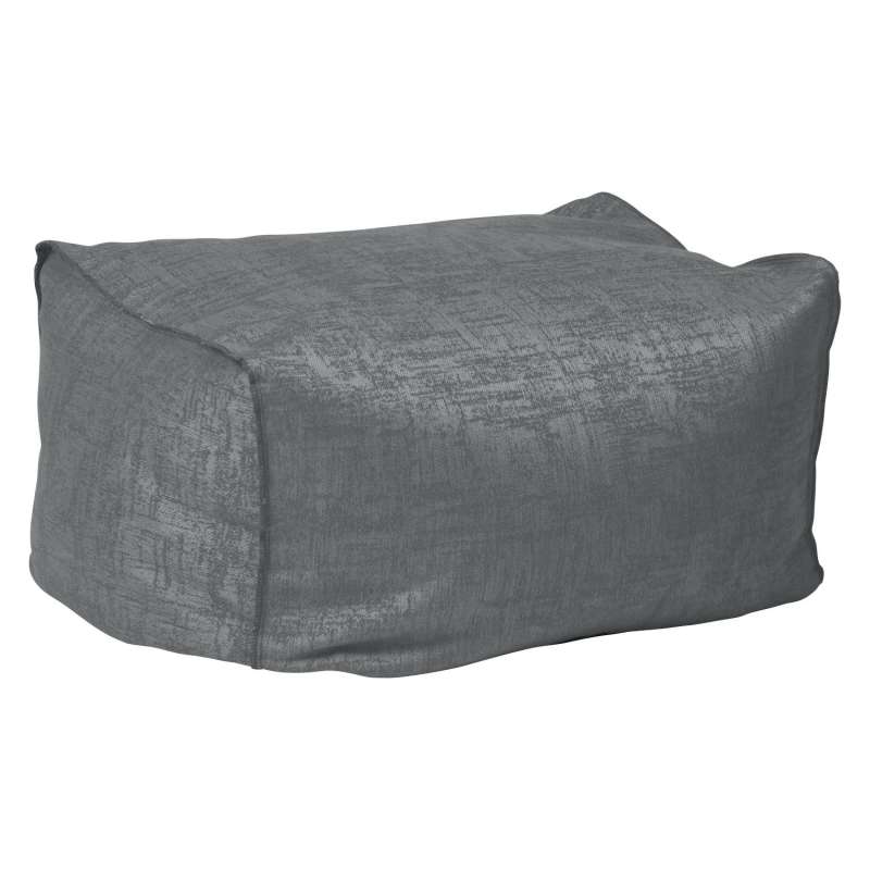 Stern Chillhocker Matti Outdoorstoff dunkelgrau/schiefergrau 50x70 cm Loungehocker Sitzsack Fußhocke