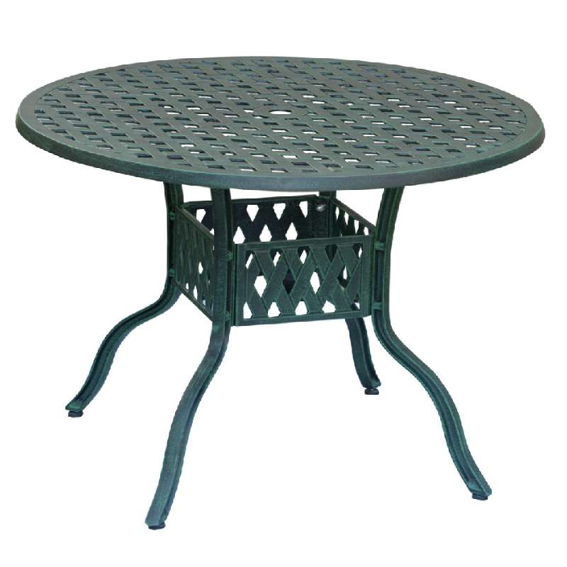 Inko Aluguss Tisch Nexus Grün rund 120 cm Gartentisch TAG 202-G