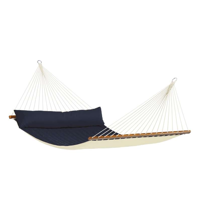 La Siesta Hängematte ALABAMA navy blue Gefütterte Stabhängematte Kingsize